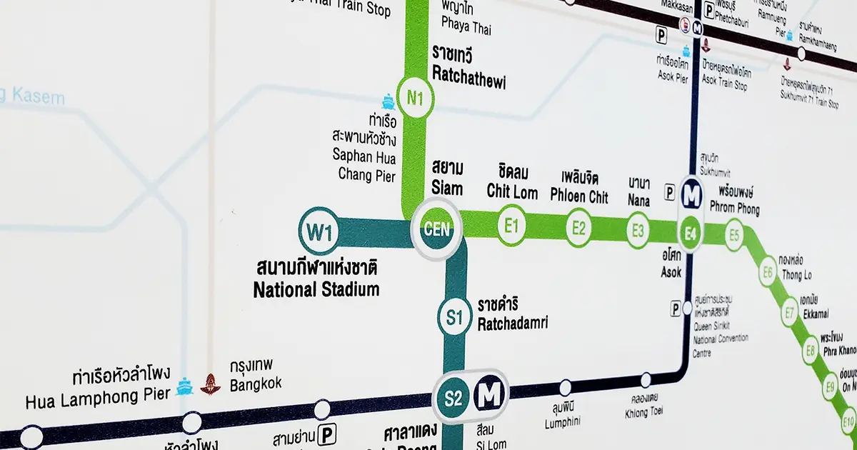 เส้นทางรถไฟฟ้าสายสีเขียว
